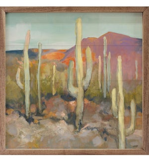 High Desert I Tall Cacti By Julia Purinton